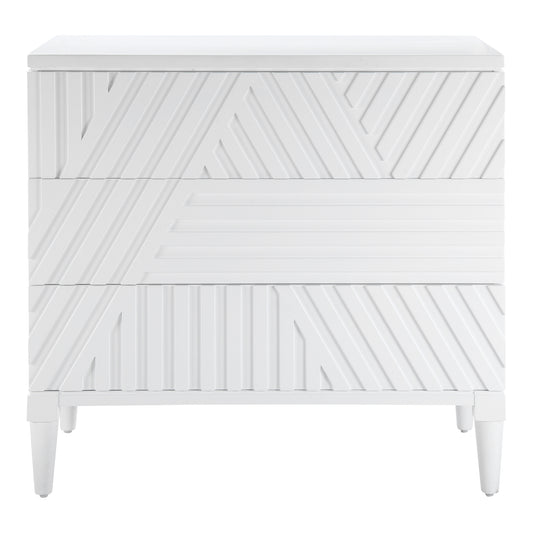 Uttermost 25382 Colby White Drawer Chest
