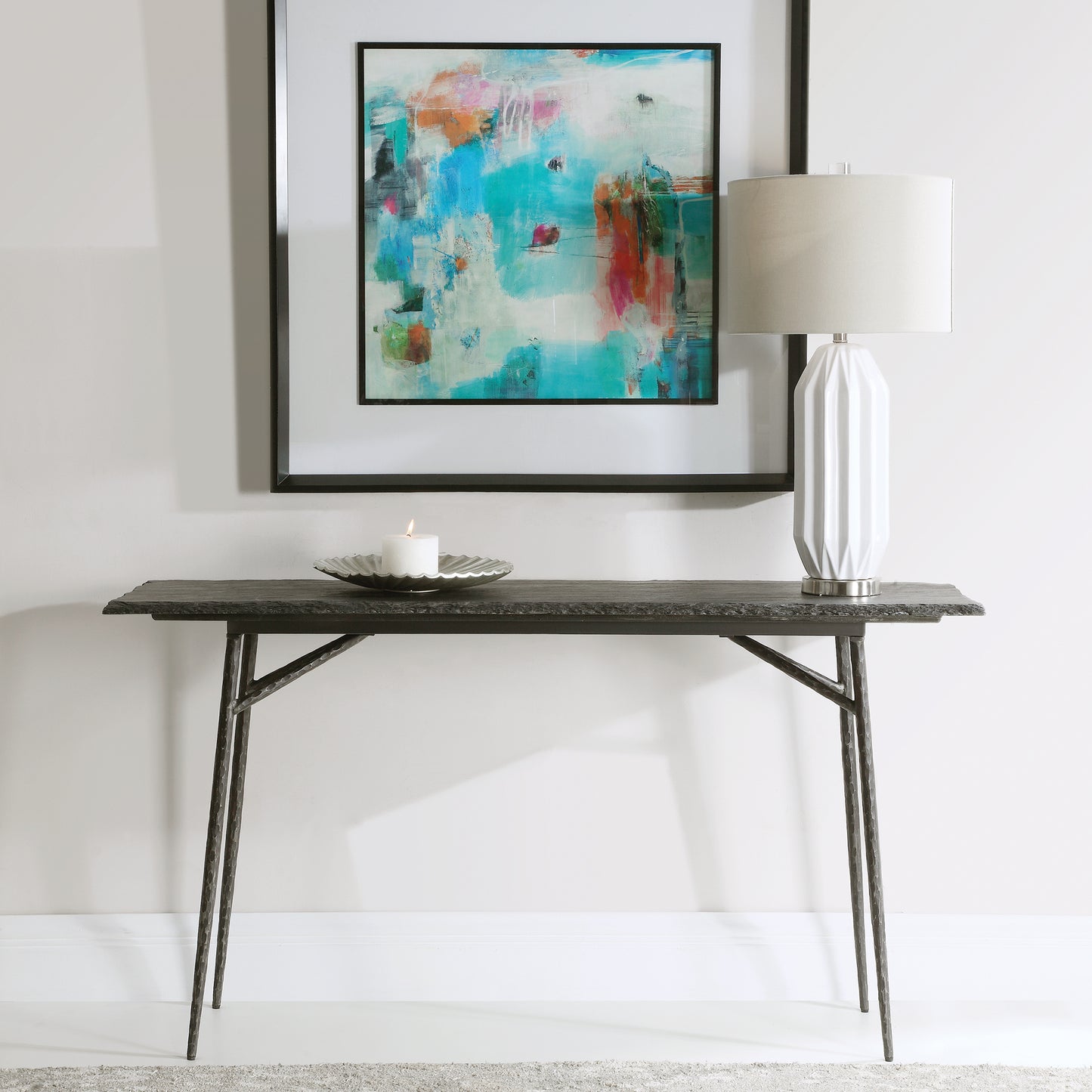 Uttermost 24953 Kaduna Slate Console Table