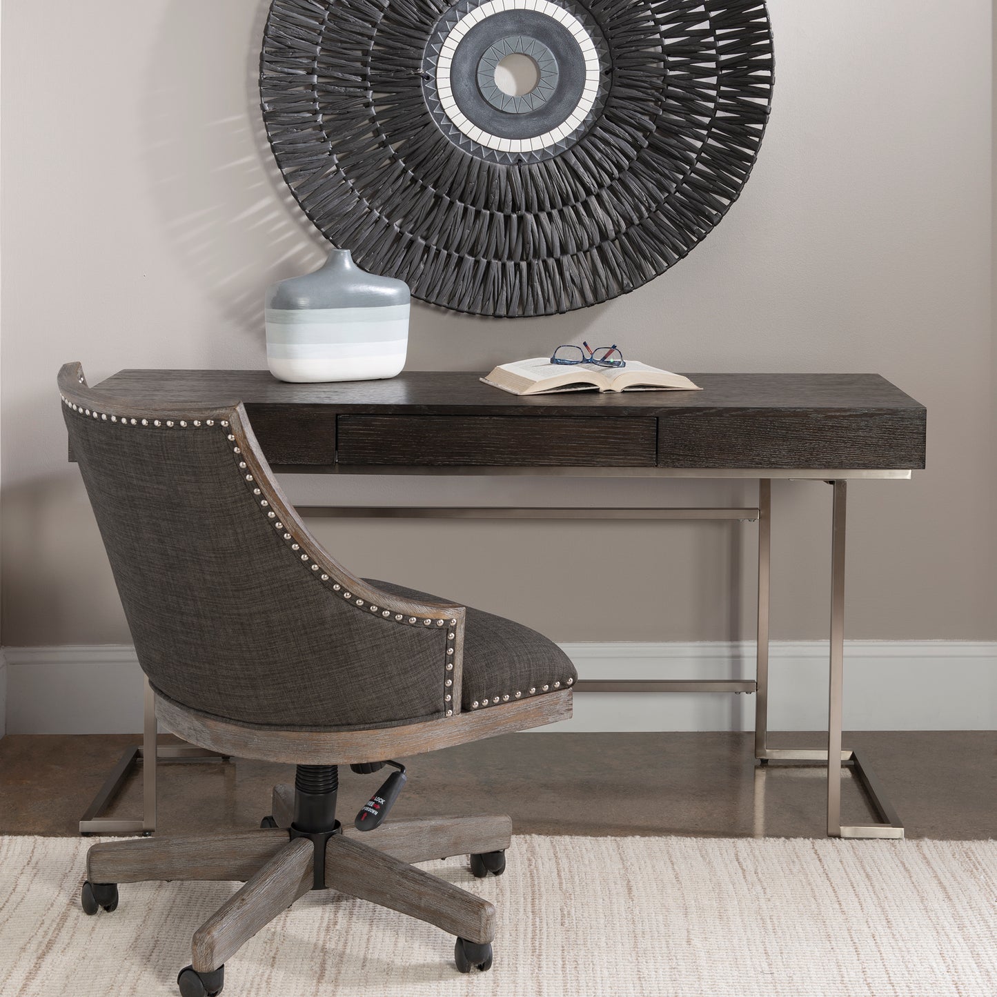 Uttermost 25380 Claude Modern Oak Desk