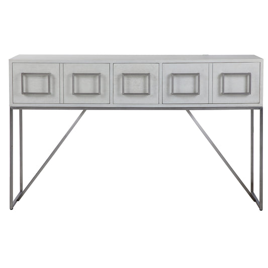 Uttermost 24954 Abaya White Console Table