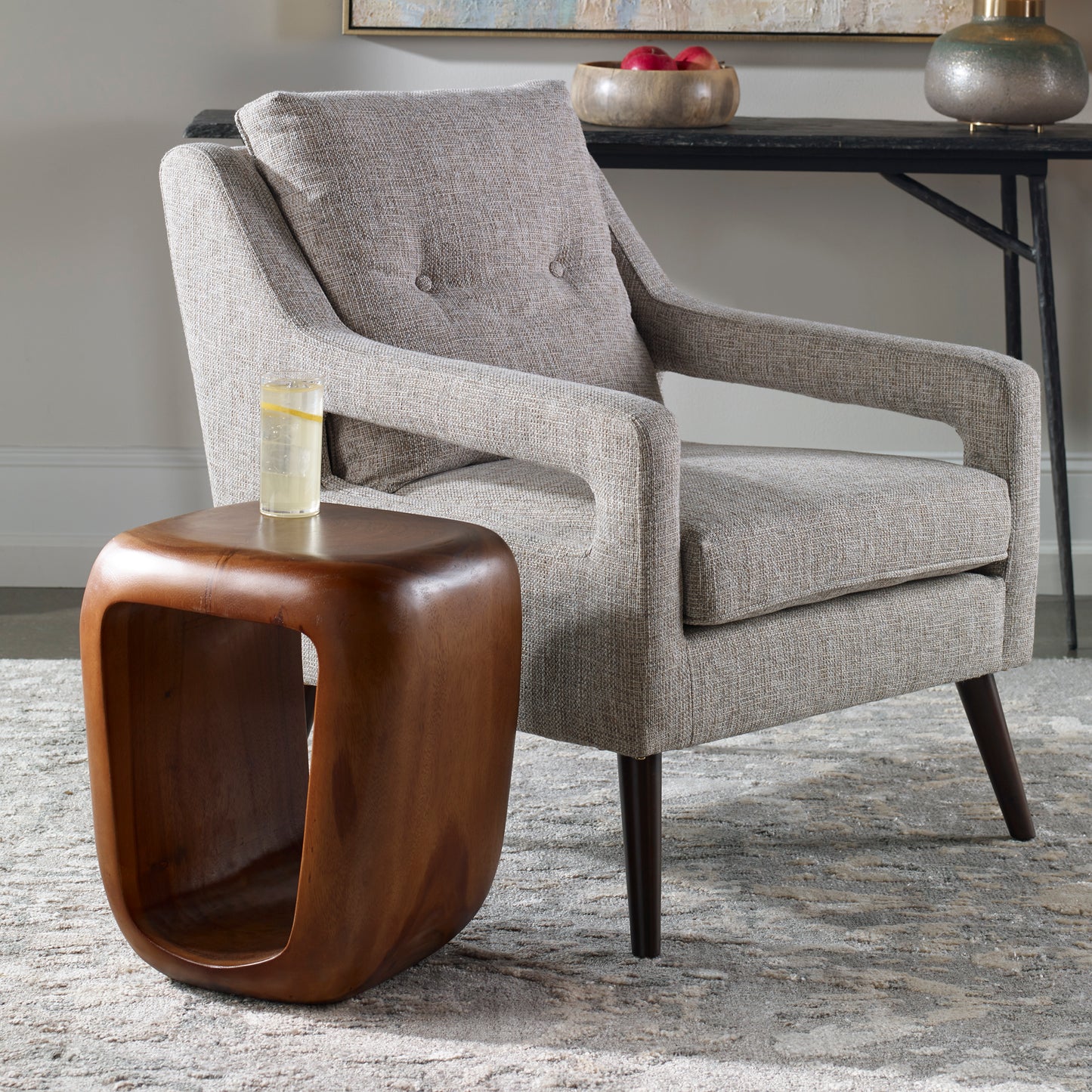 Uttermost 25457 Loophole Wooden Accent Stool