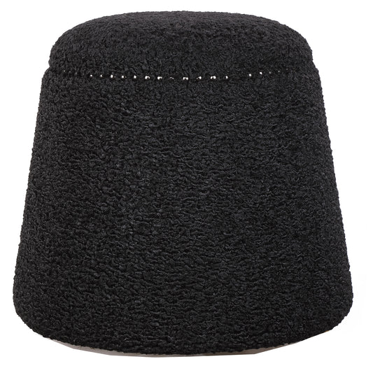 Uttermost 23575 Gumdrop Black Ottoman