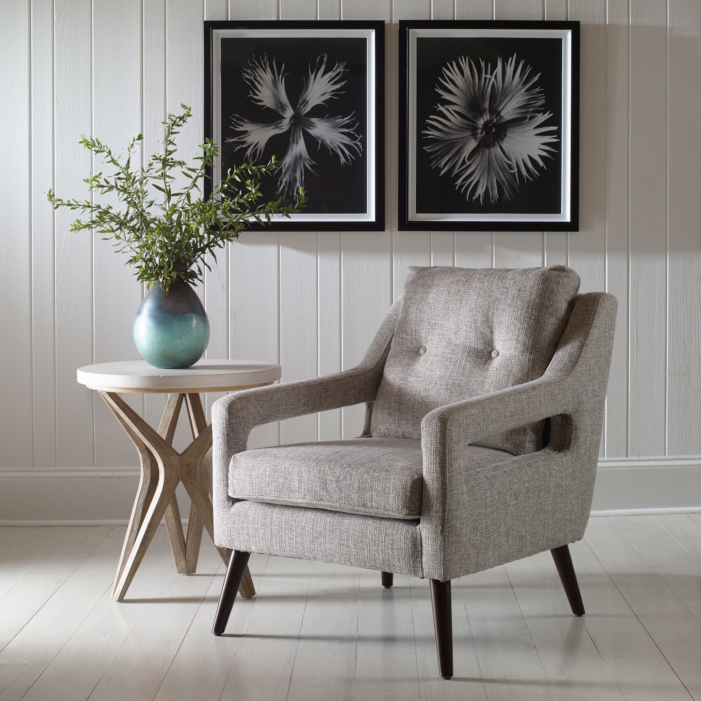 Uttermost 23570 O'Brien Neutral Armchair
