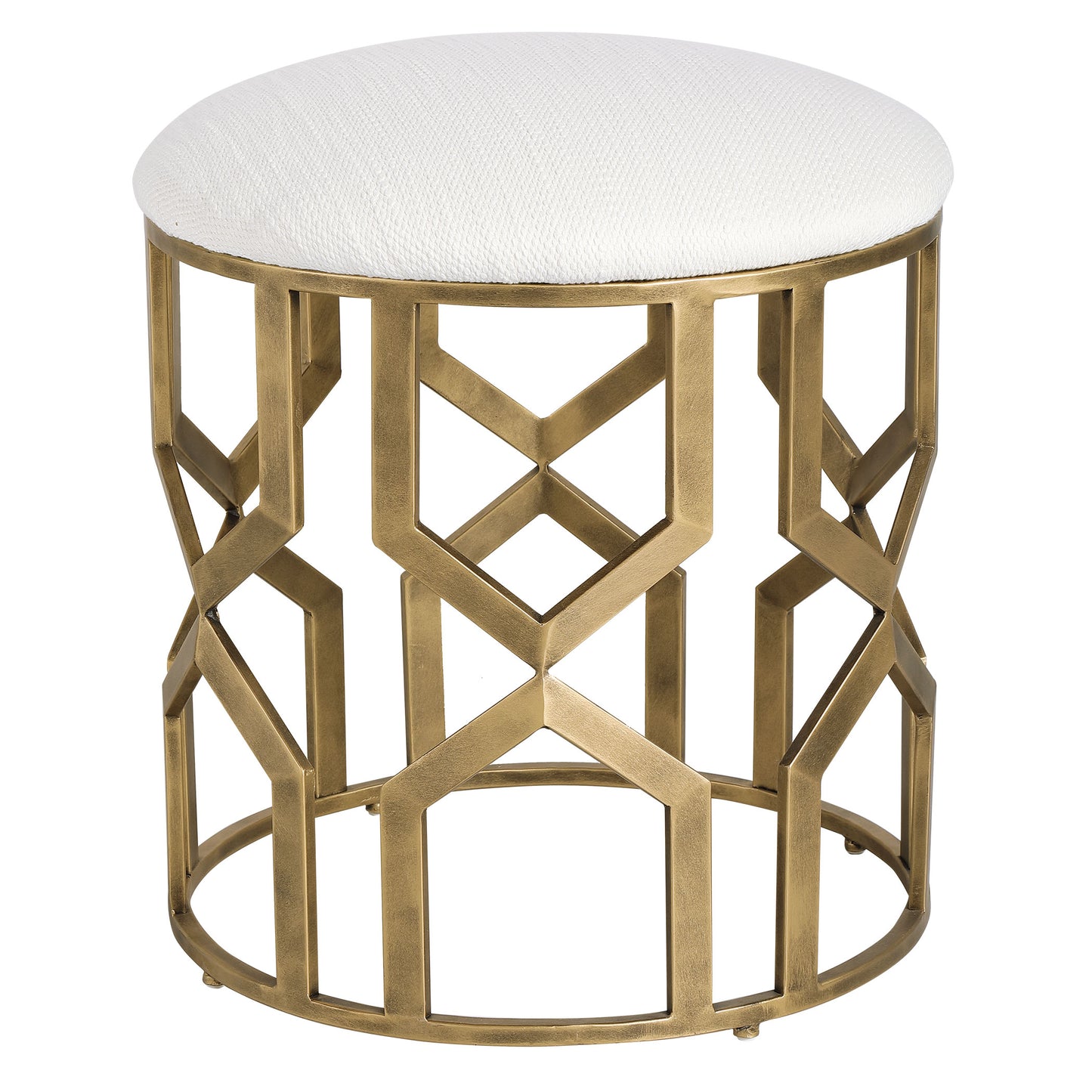 Uttermost 23579 Trellis Geometric Accent Stool