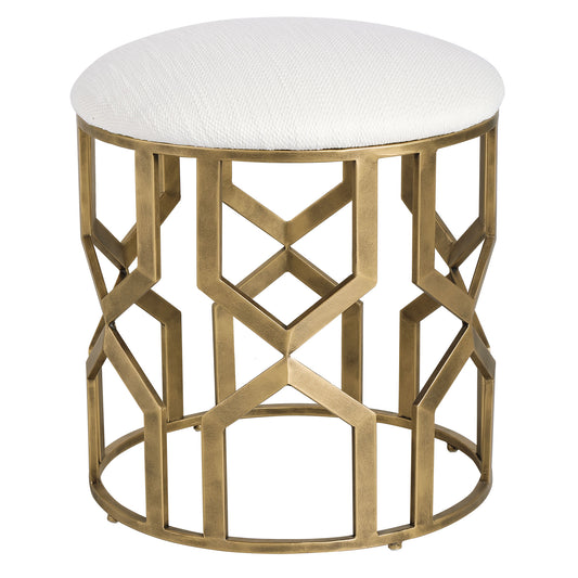 Uttermost 23579 Trellis Geometric Accent Stool