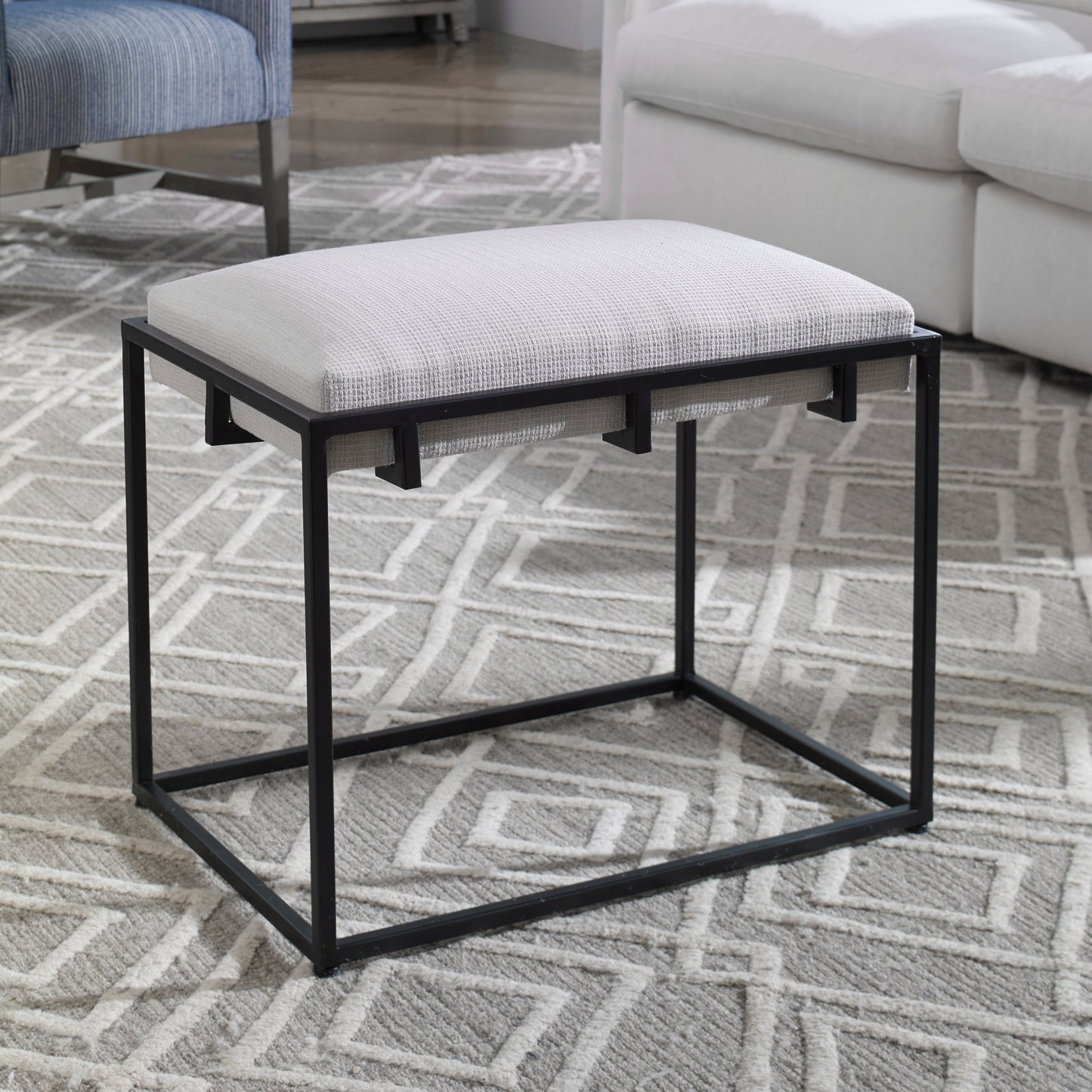Uttermost 23580 Paradox White Small Bench