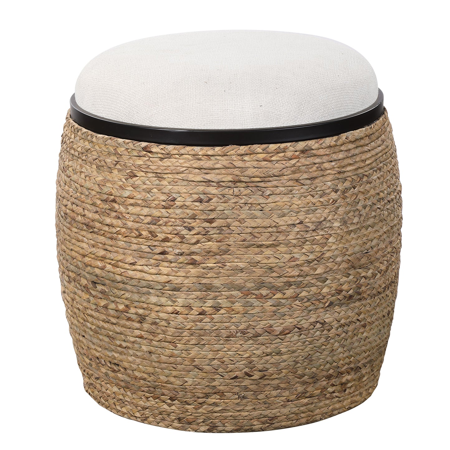 Uttermost 23582 Island Straw Accent Stool