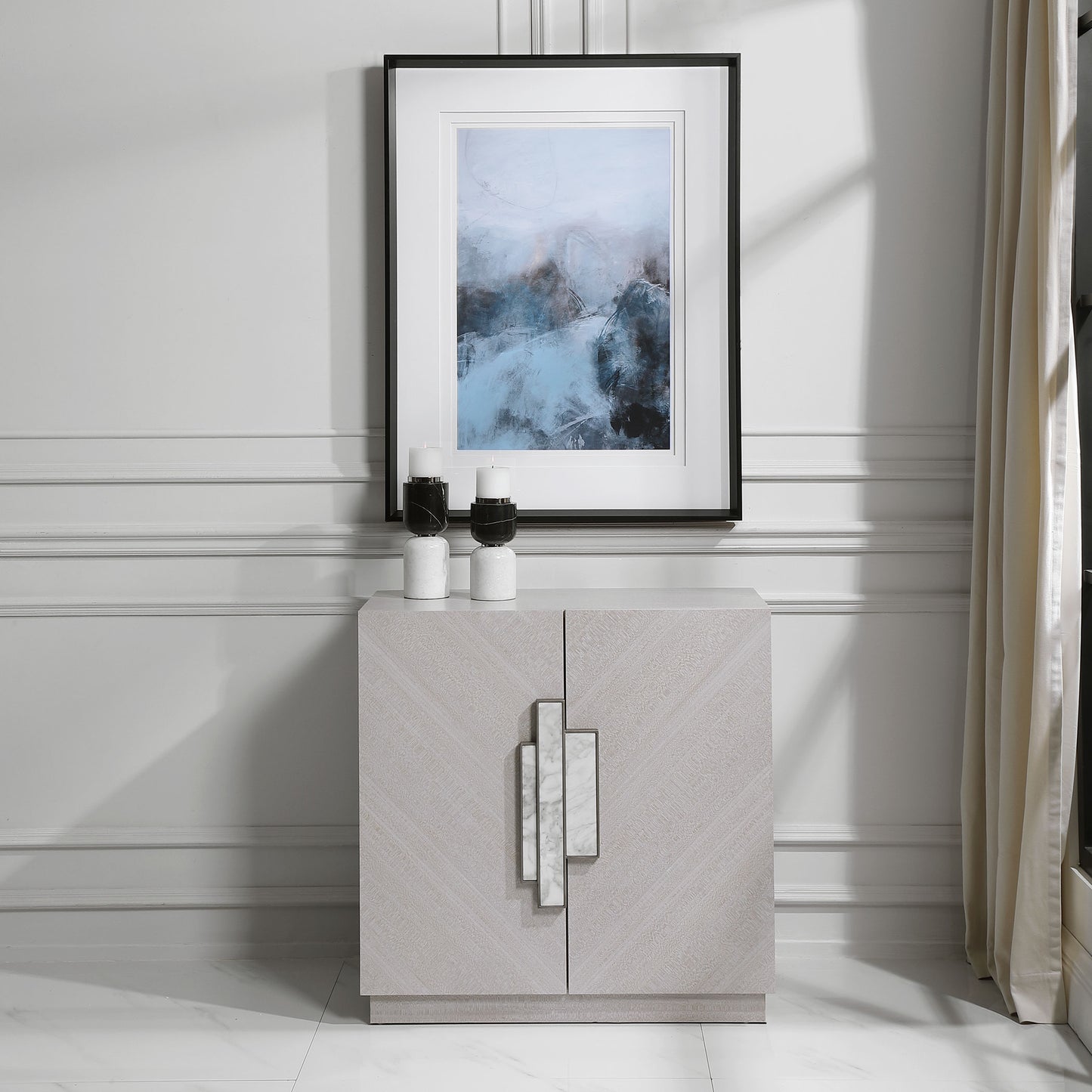 Uttermost 25098 Viela Gray 2 Door Cabinet