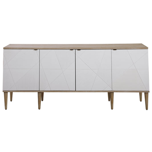 Uttermost 25101 Tightrope 4 Door Modern Sideboard Cabinet