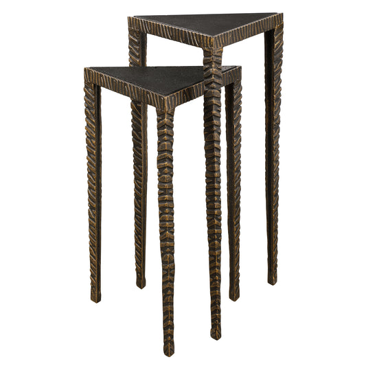 Uttermost 24977 Samiria Triangular Accent Tables, S/2