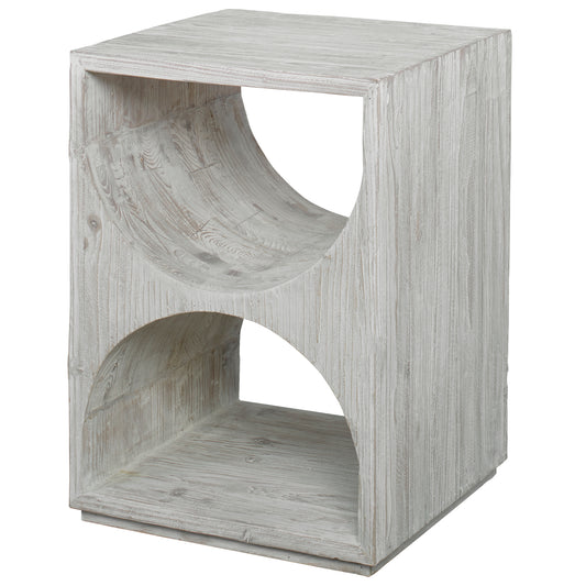 Uttermost 24969 Hans White Side Table