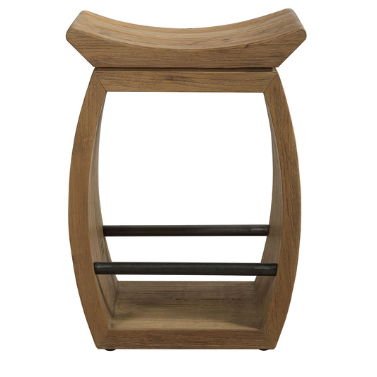 Uttermost 24988 Connor Modern Wood Counter Stool