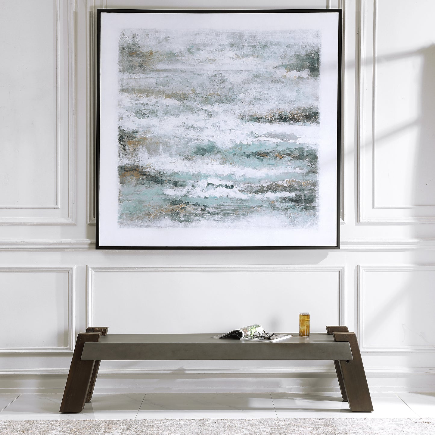 Uttermost 24991 Lavin Industrial Concrete Bench