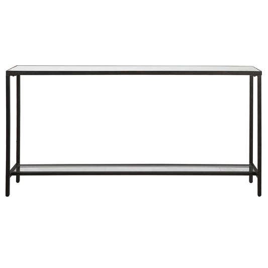 Uttermost 24997 Hayley Black Console Table