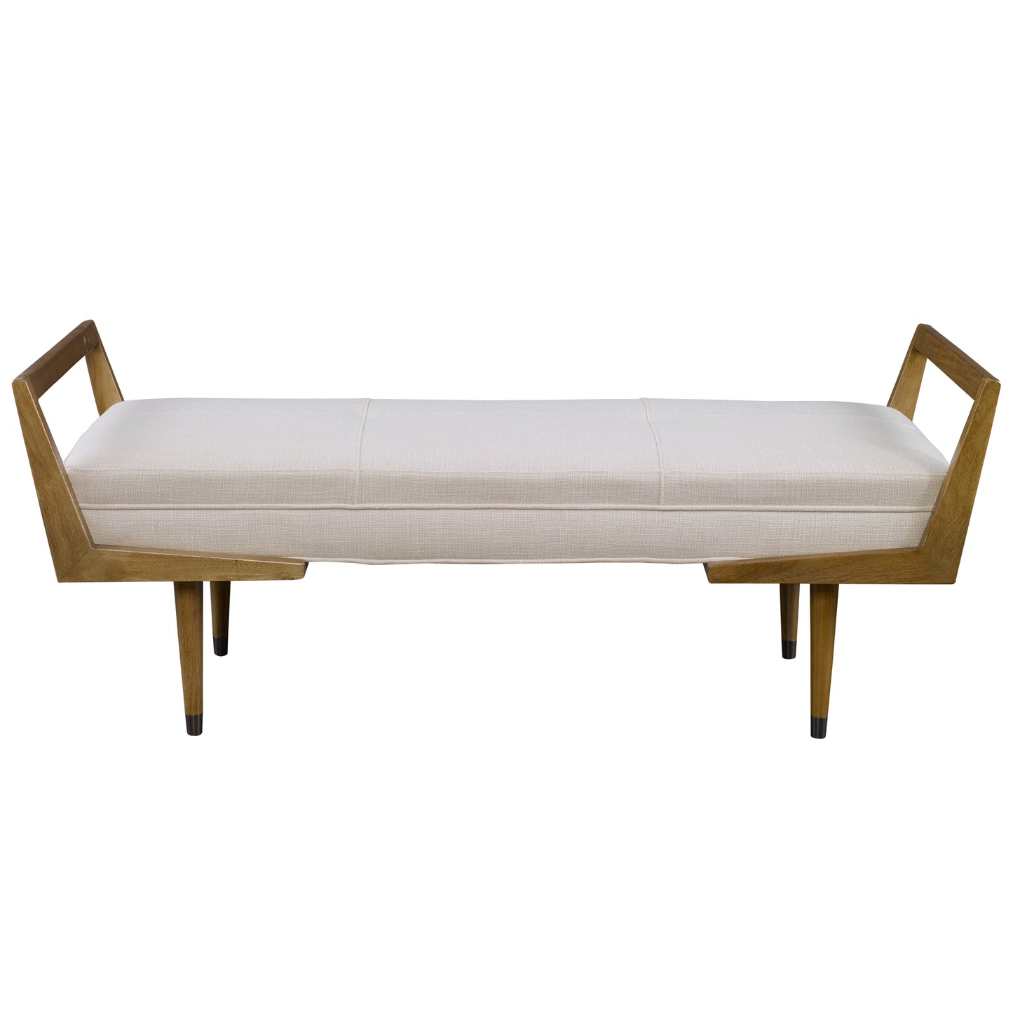 Uttermost 23592 Waylon Modern Ivory Bench