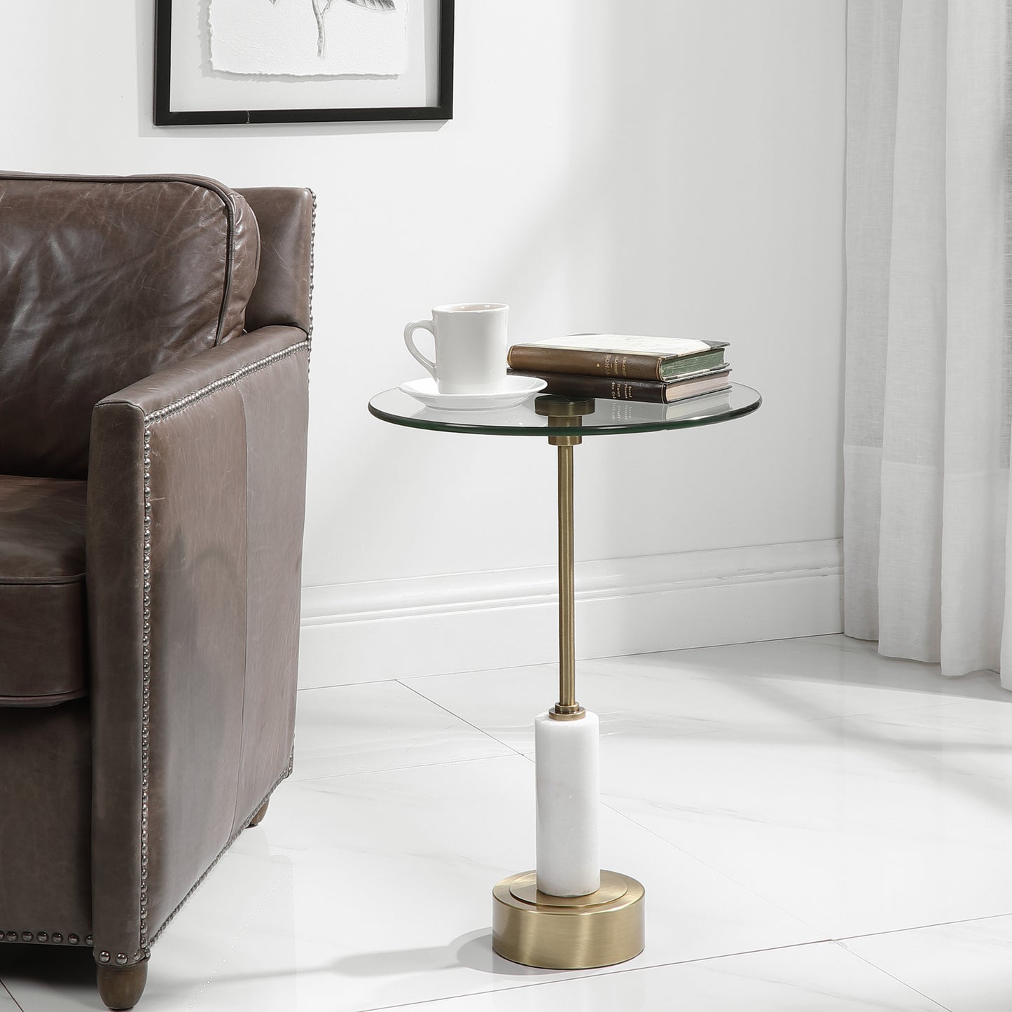Uttermost 25130 Portsmouth Round Accent Table