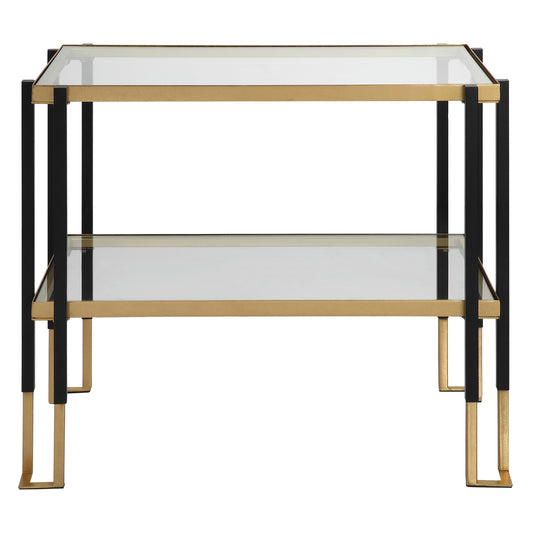Uttermost 25138 Kentmore Glass Side Table