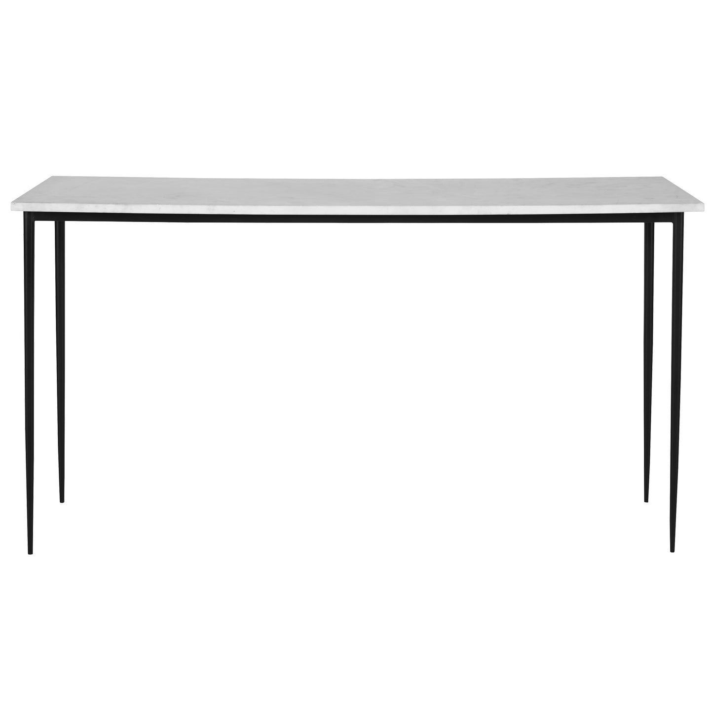 Uttermost 25173 Nightfall White Marble Console Table