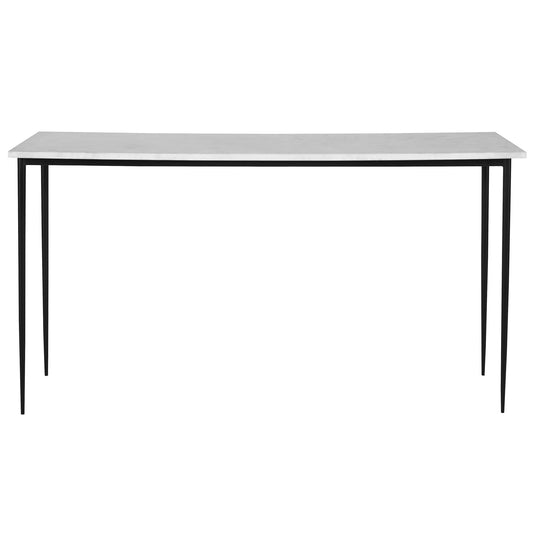Uttermost 25173 Nightfall White Marble Console Table