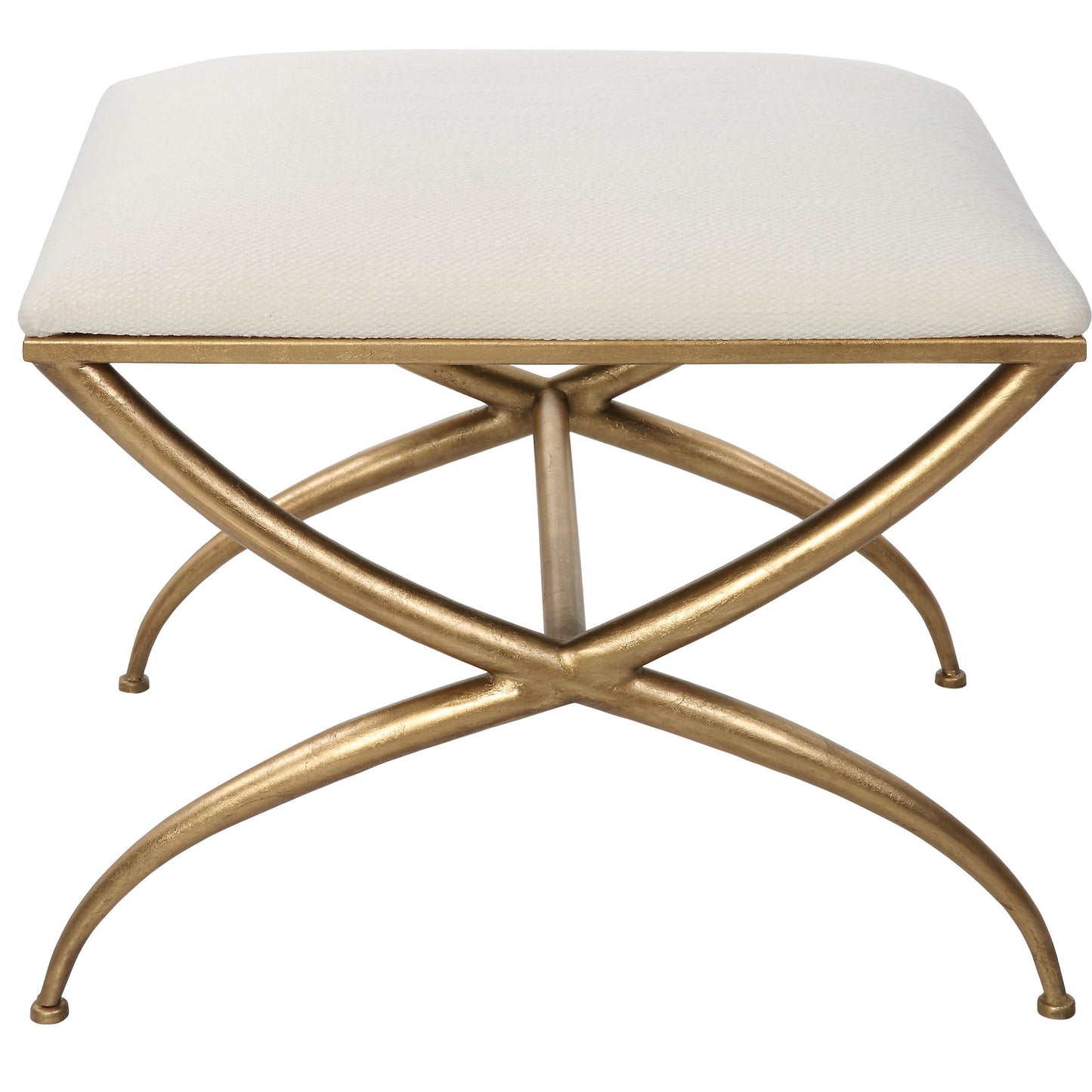Uttermost 23677 Crossing Small White Bench