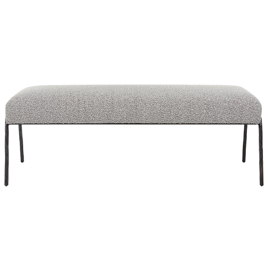 Uttermost 23685 Jacobsen Modern Gray Bench