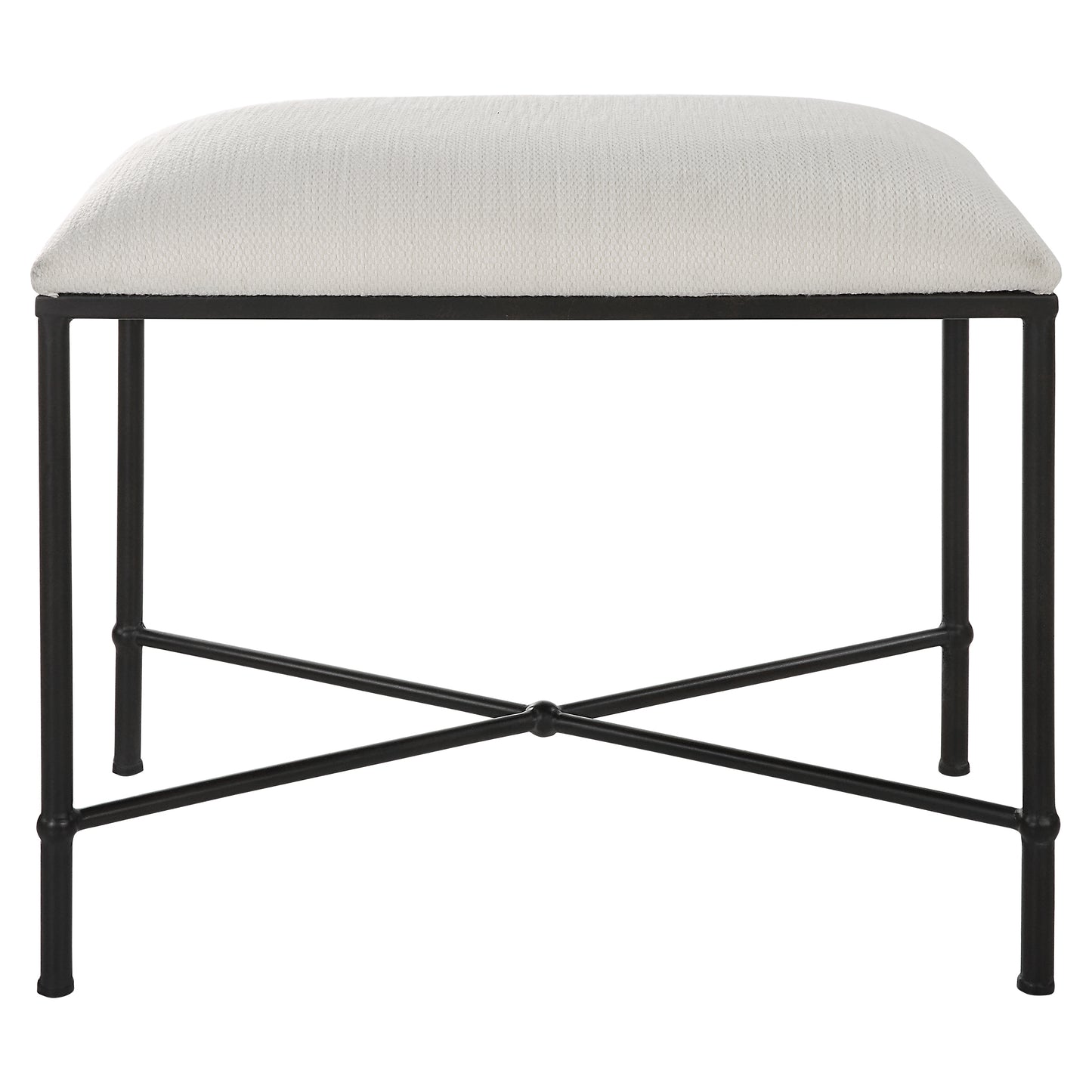 Uttermost 23680 Avenham Small Black Framed Bench