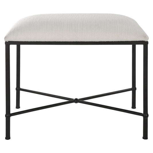 Uttermost 23680 Avenham Small Black Framed Bench
