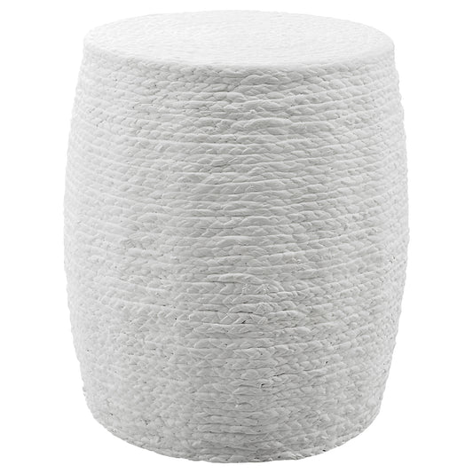 Uttermost 25188 Resort White Accent Stool