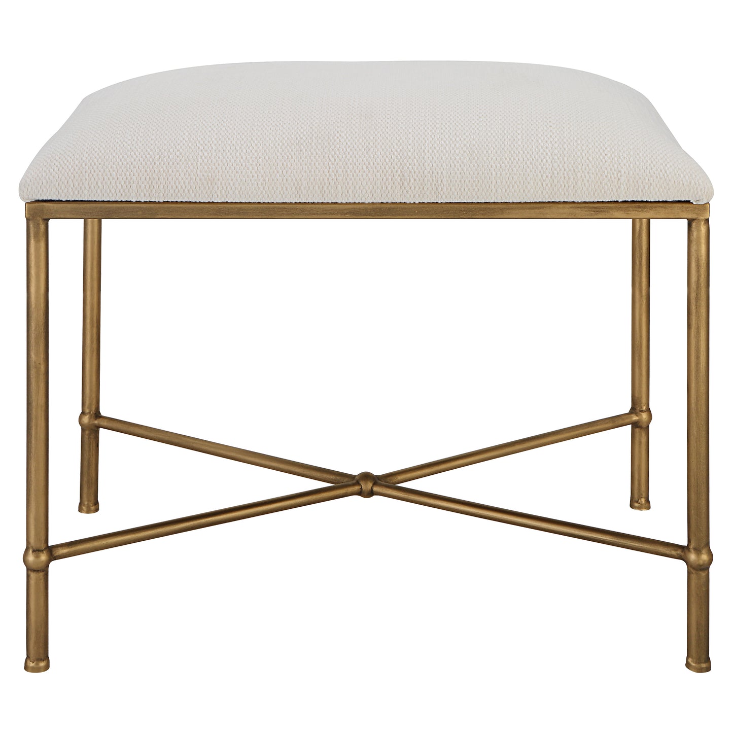 Uttermost 23689 Avenham Small Gold Framed Bench