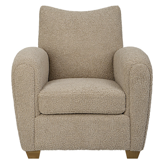 Uttermost 23694 Teddy Latte Accent Chair