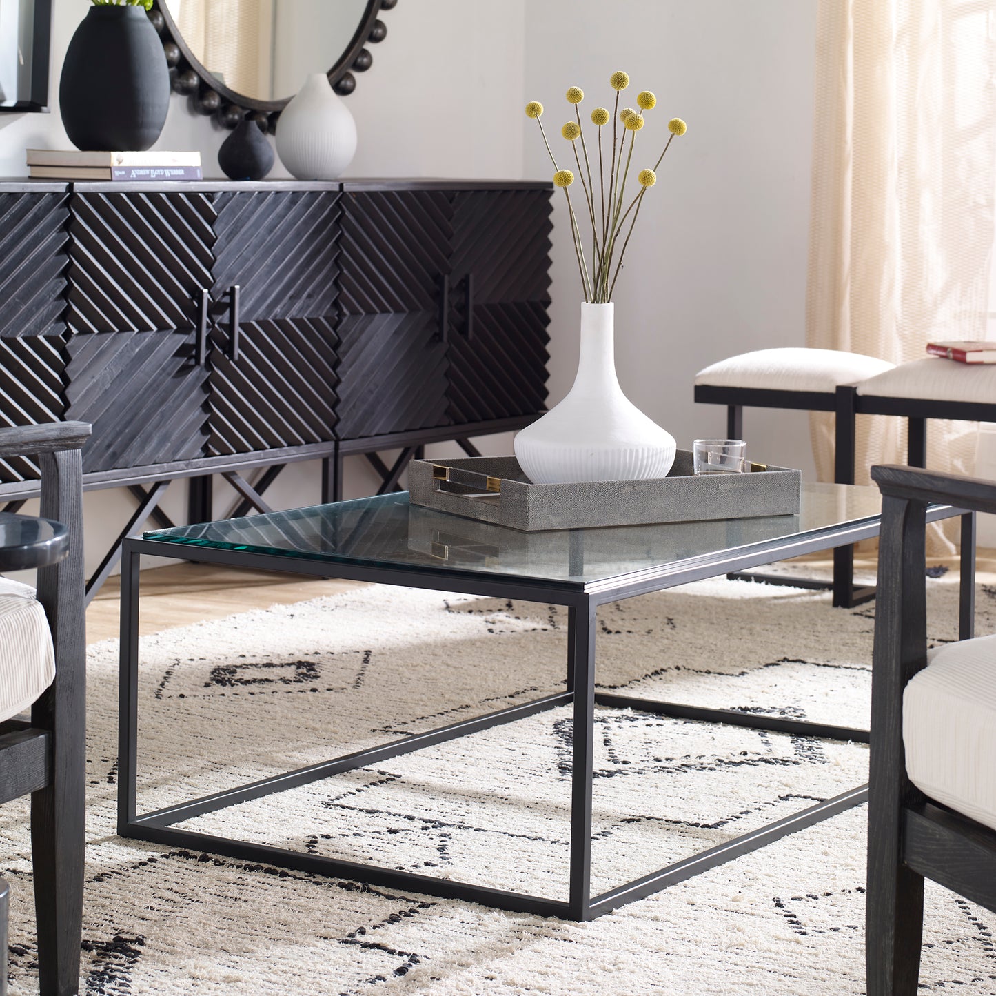 Uttermost 25196 Bravura Black Coffee Table