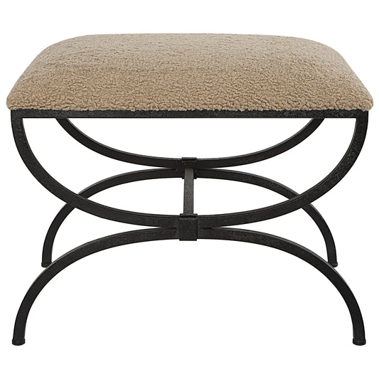 Uttermost 23699 Hacienda Plush Latte Small Bench