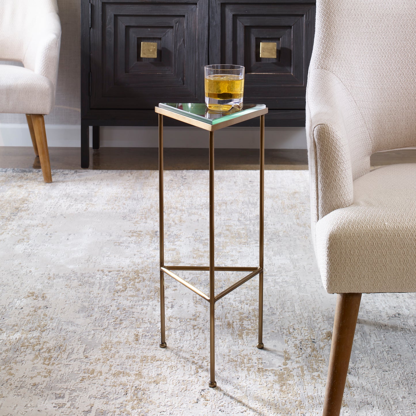 Uttermost 25209 Giza Triangular Drink Table