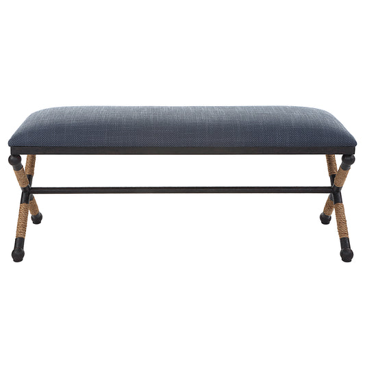 Uttermost 23713 Firth Rustic Navy Bench