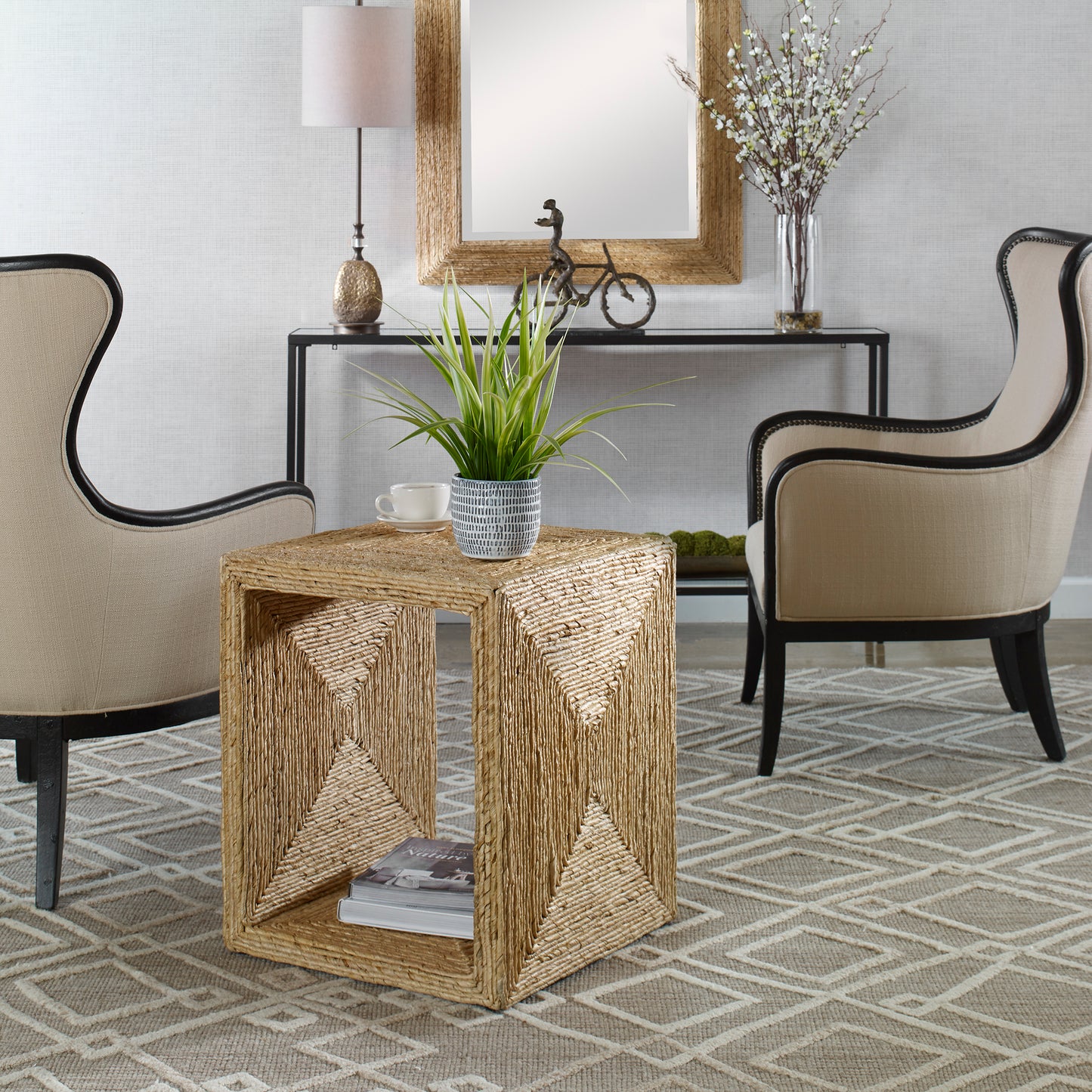 Uttermost 25205 Rora Coastal Woven Side Table