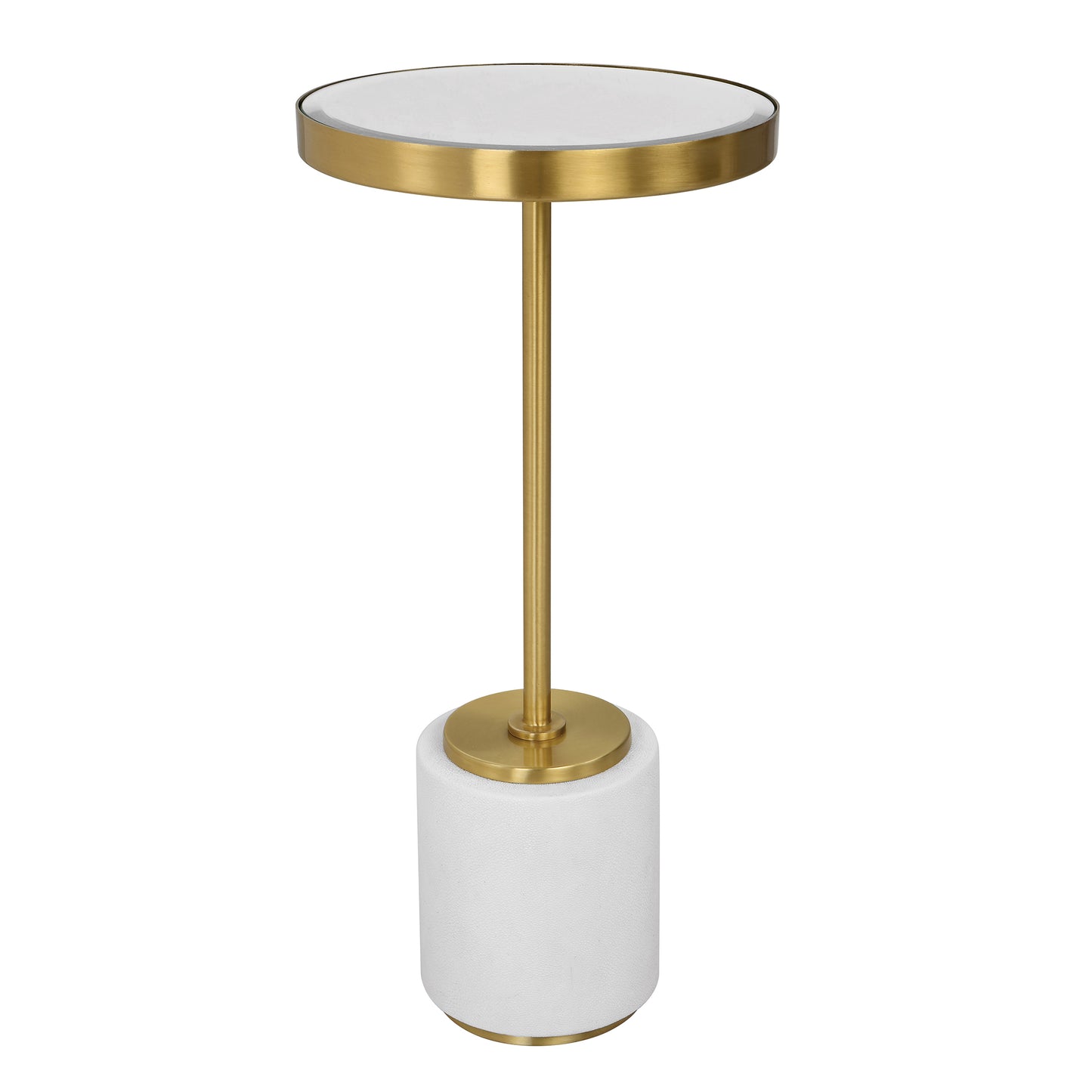Uttermost 25208 Laurier White Drink Table
