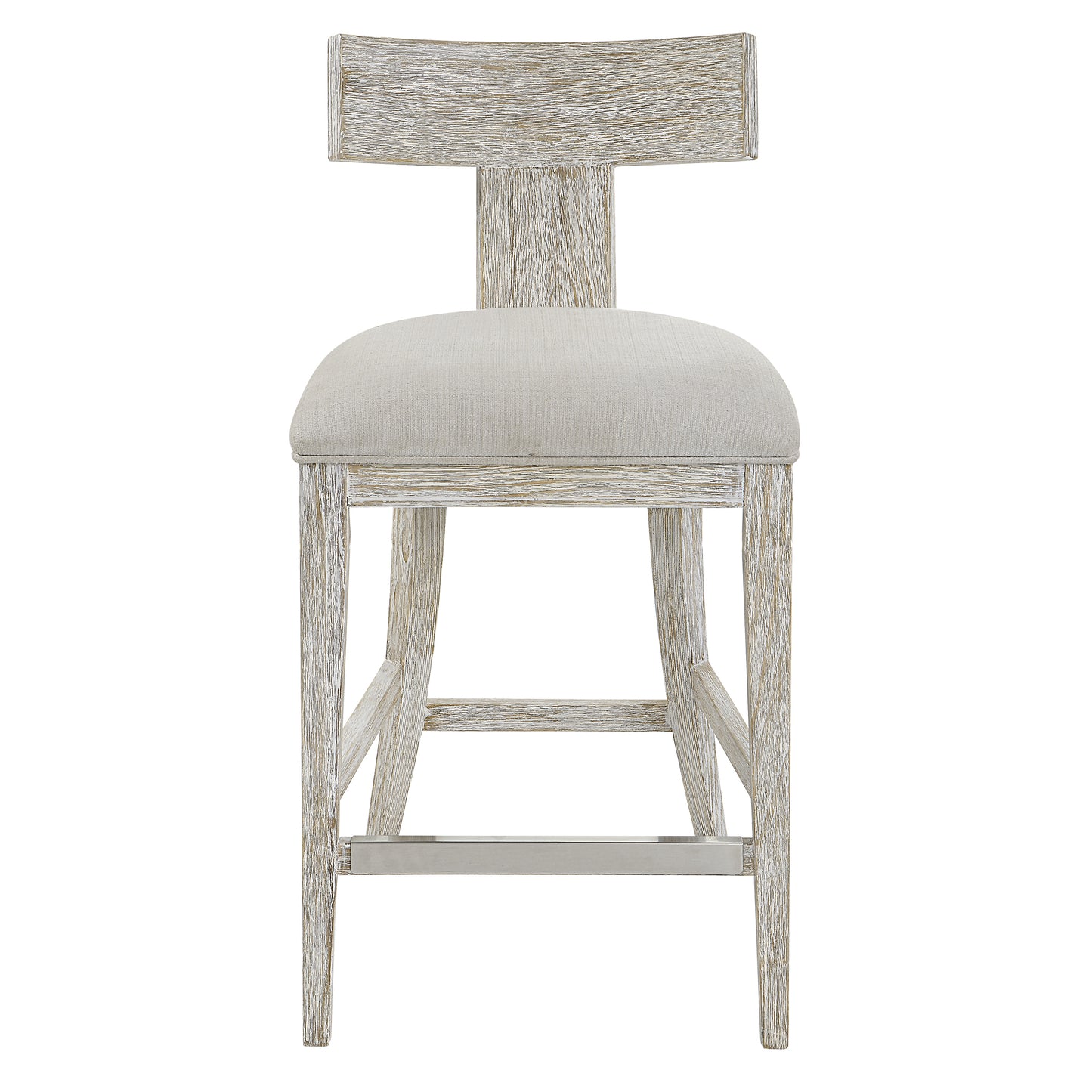 Uttermost 23693 Idris White Counter Stool