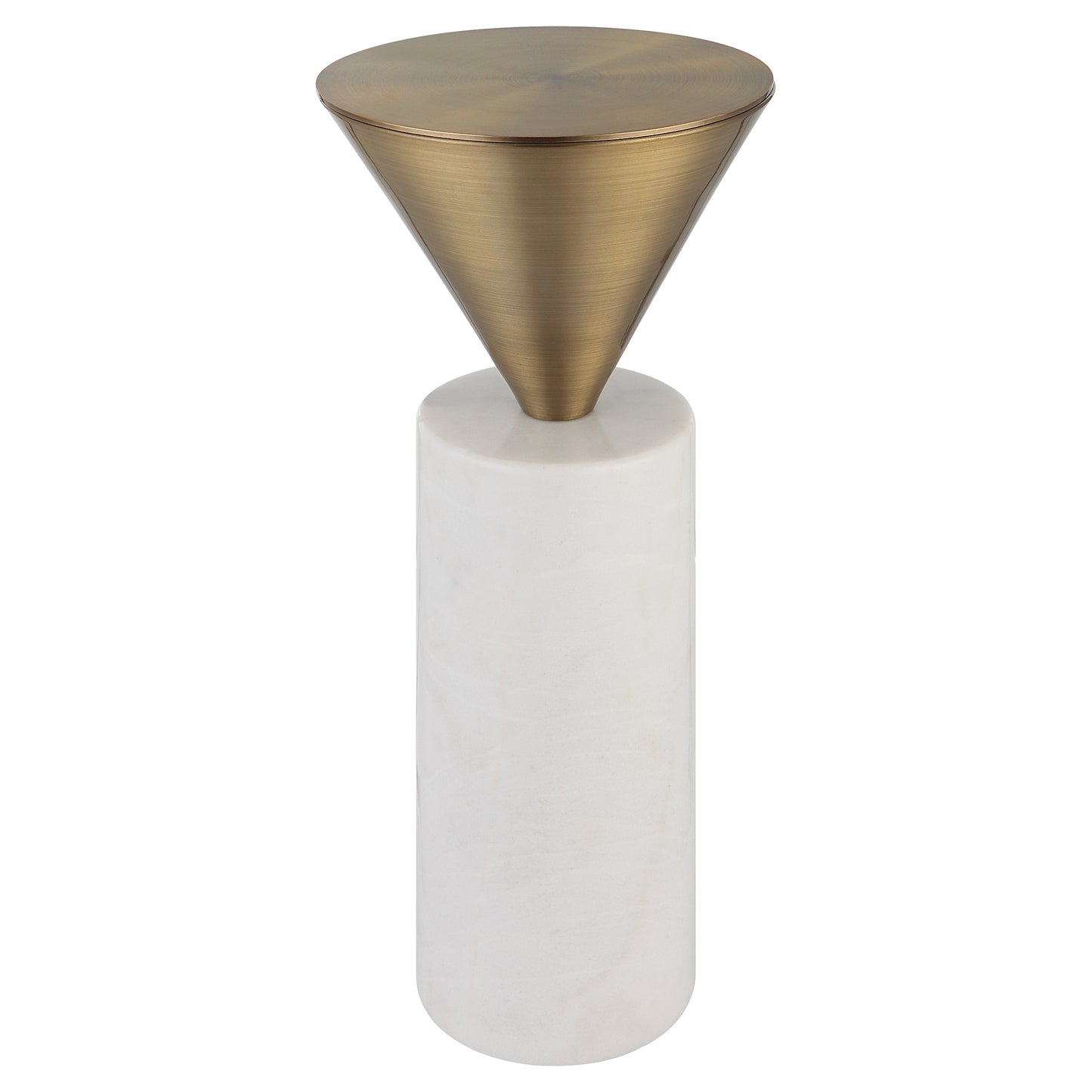 Uttermost 25250 Top Hat Brass Drink Table