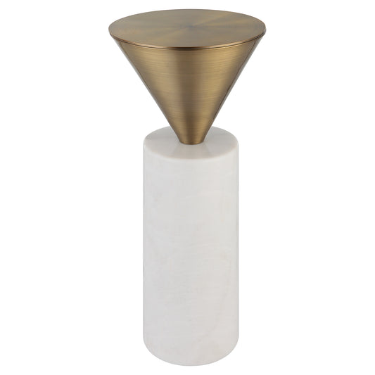 Uttermost 25250 Top Hat Brass Drink Table