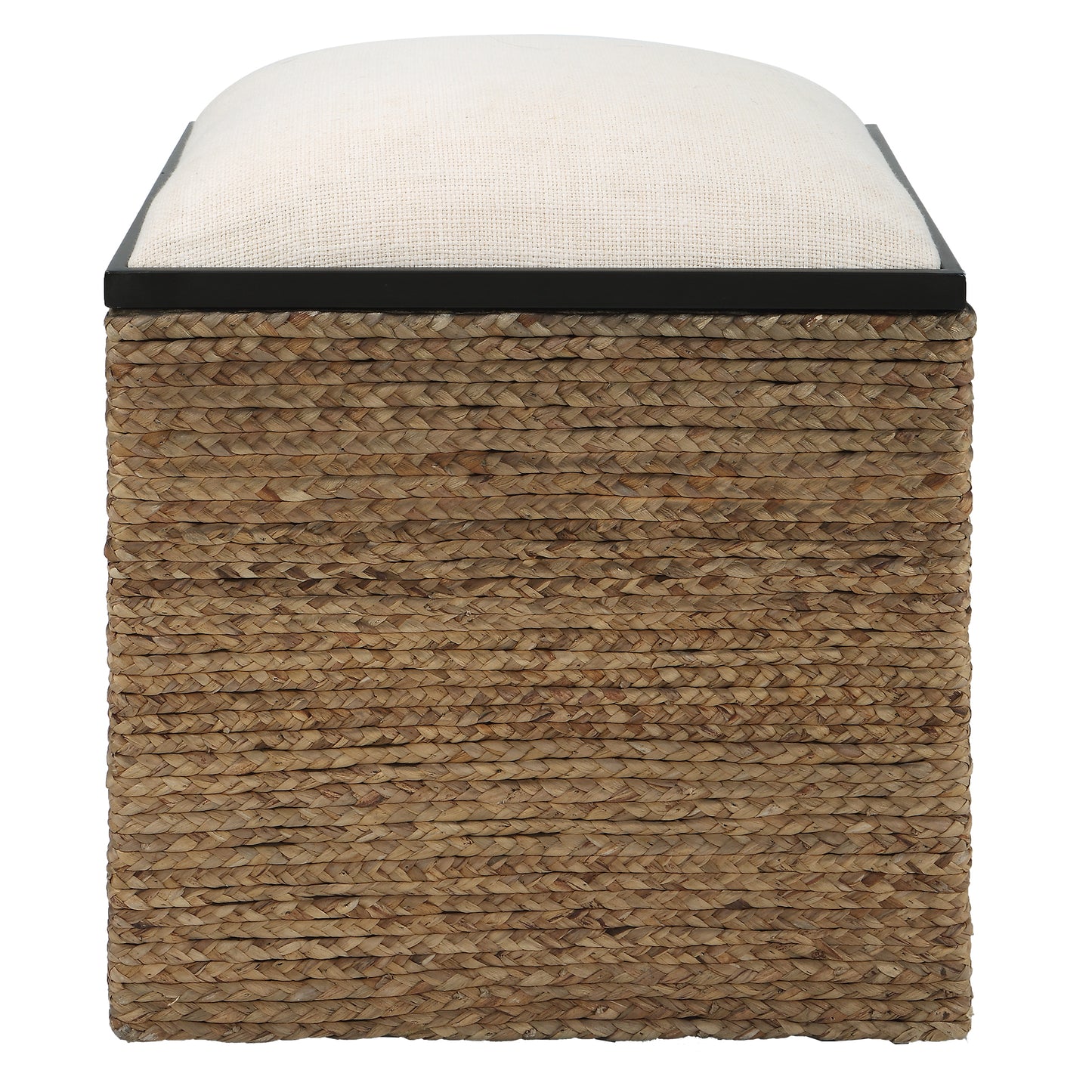 Uttermost 23735 Island Square Straw Accent Stool