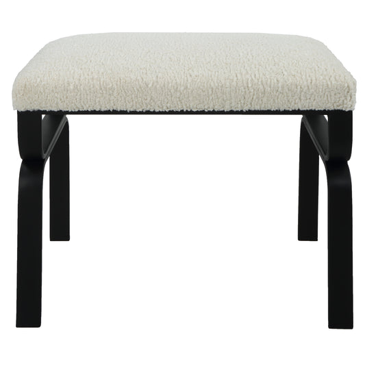 Uttermost 23749 Diverge White Shearling Small Bench