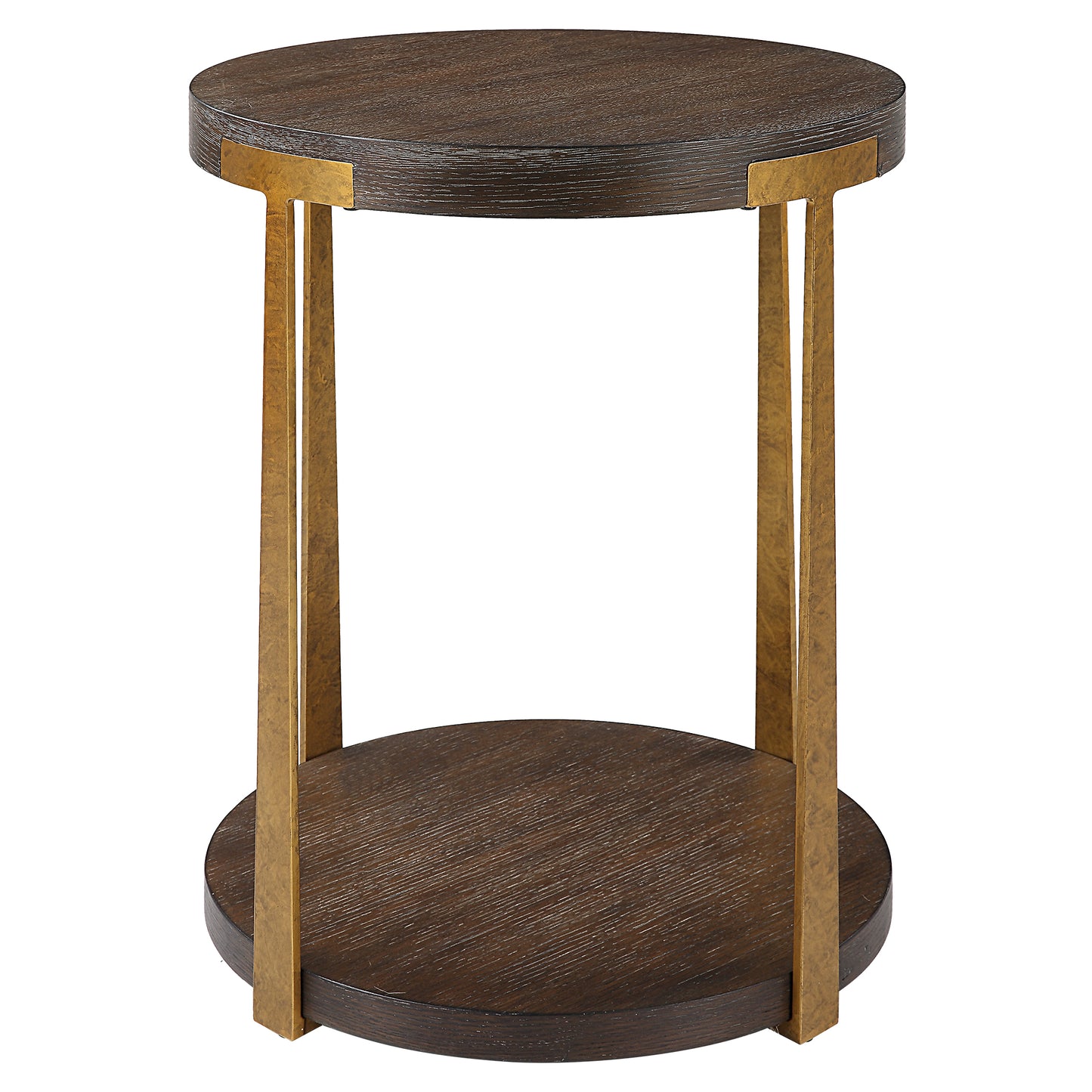 Uttermost 25554 Palisade Round Wood Side Table