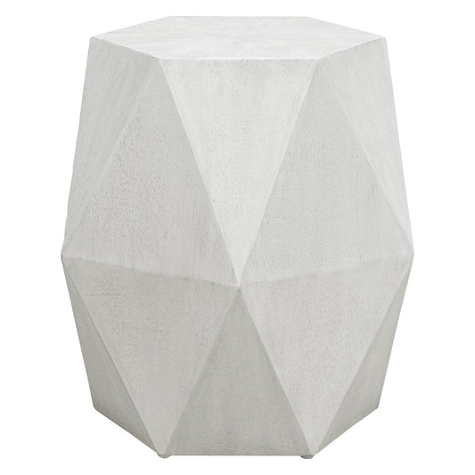 Uttermost 25273 Volker White Geometric Accent Table