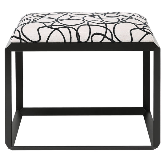 Uttermost 23768 Curls Gray Small Bench
