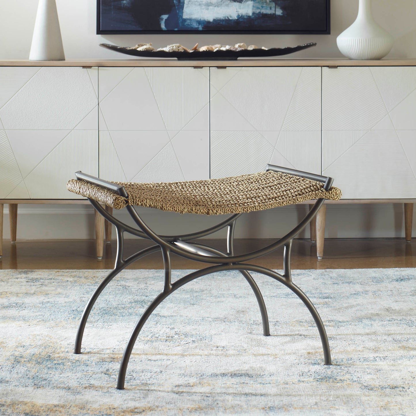 Uttermost 23770 Playa Seagrass Small Bench