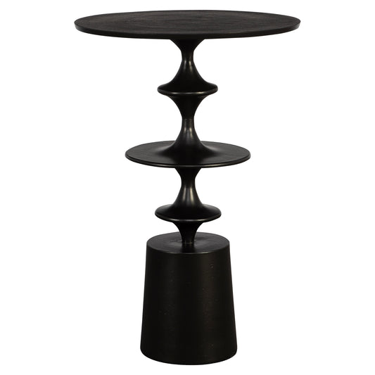 Uttermost 22921 Flight Textured Black Accent Table