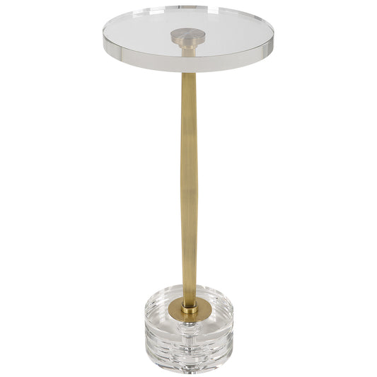 Uttermost 22908 Groove Crystal Drink Table