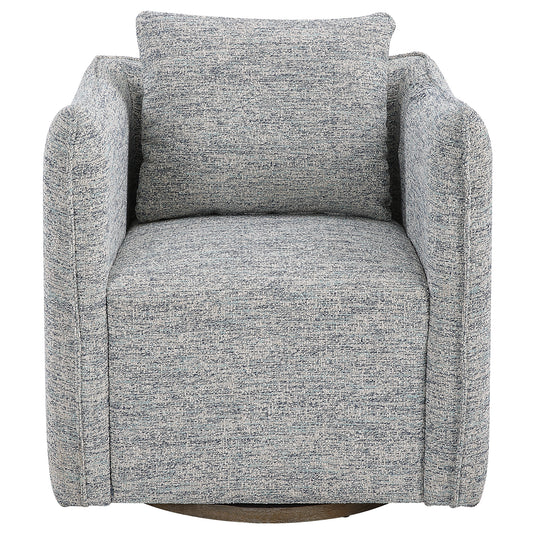 Uttermost 23820 Corben Blue Swivel Chair