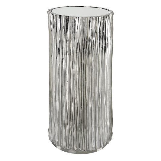 Uttermost 22950 Echo Modern Nickel Drink Table
