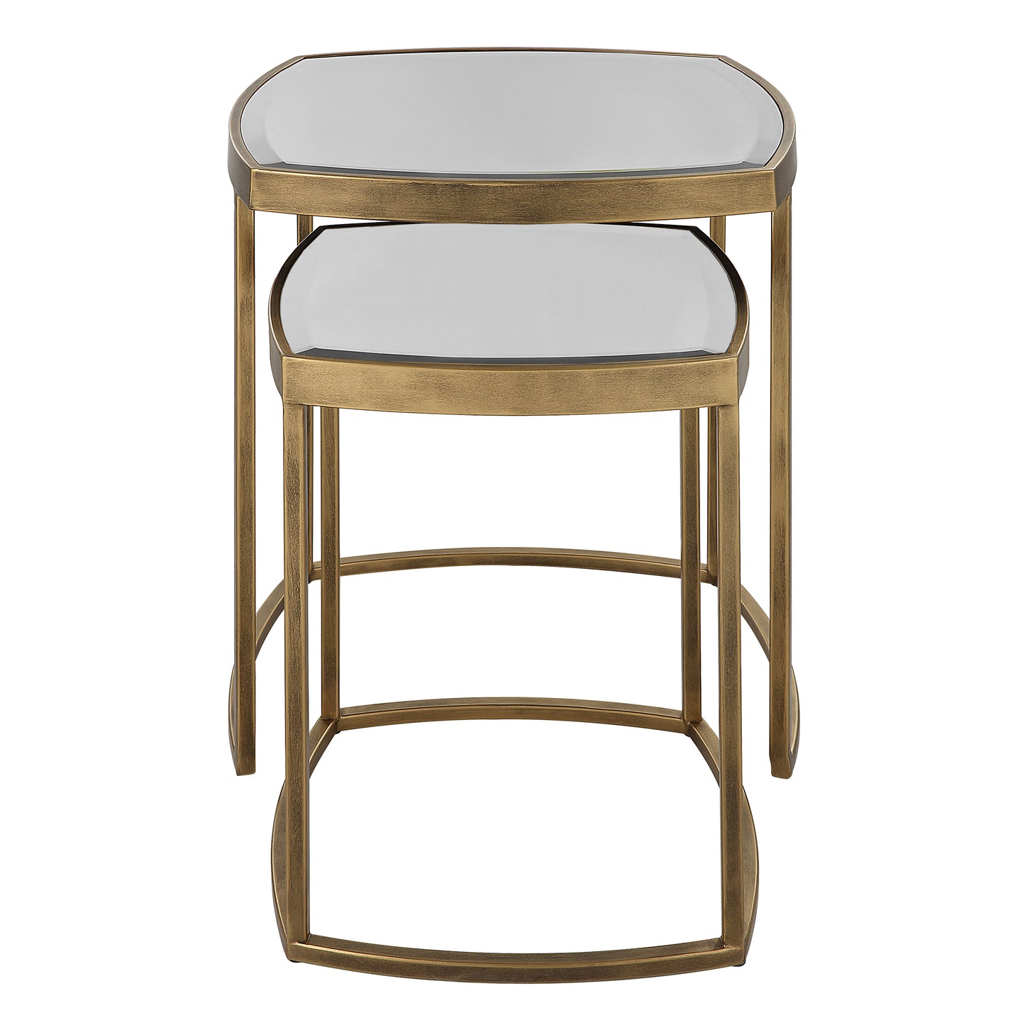 Uttermost 22957 Vista Gold Nesting Tables, Set Of 2